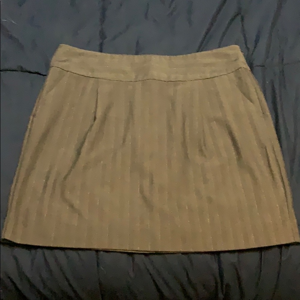 Old Navy grey herringbone and metallic skirt (8)